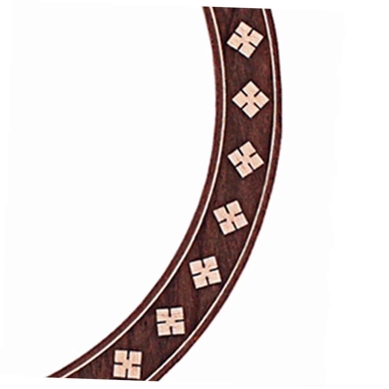 BESTonZON Guitar Sound Hole Rosette Decal Inlay Sticker Curved Strips Guitar Decal Wood Rosette