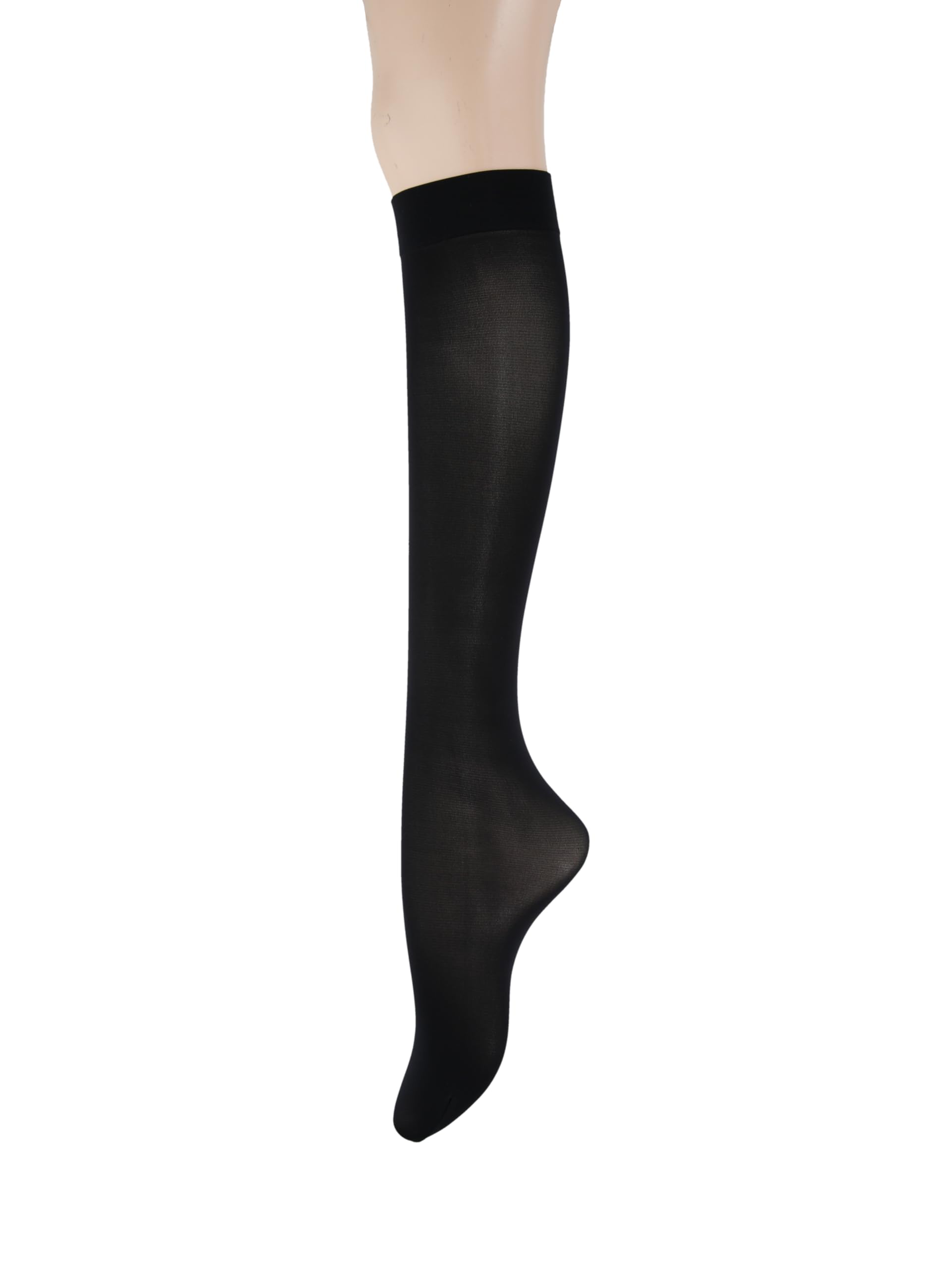 Tabio 60 Denier Premium Knee High Socks Black Nylon Made in Japan