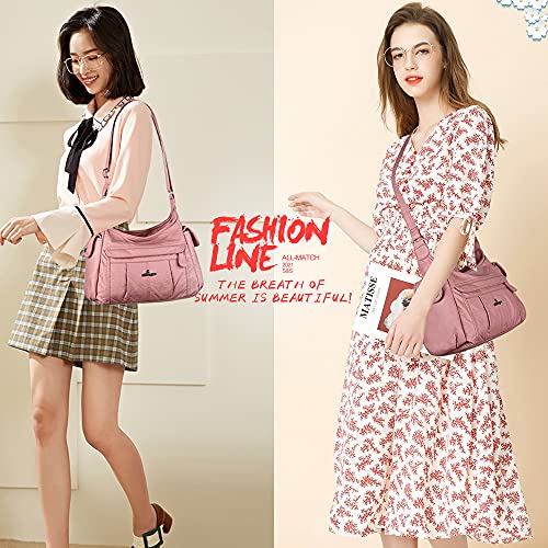 Angel Kiss Crossbody Bags for Women, Ladies Shoulder Handbags and Purses Medium Faux Leather Pocketbooks2