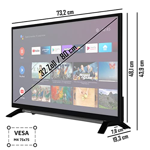 Toshiba 32LA2B63DAZ 32 Zoll Fernseher Android TV (Full HD Smart TV, HDR, Play Store & Google Assistant, Triple-Tuner, Bluetooth) – Bild 4