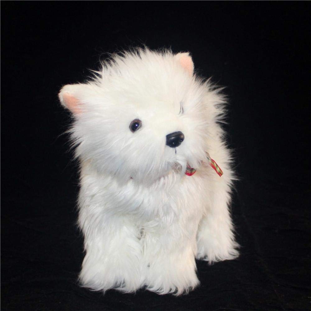 Amazon.co.jp: 白い犬ぬいぐるみ動物犬のおもちゃぬいぐるみペット動物