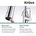 KRAUS Oletto Single Handle Pull Down Kitchen Faucet with QuickDock Top Mount Installation Assembly in Chrome, KPF-2620CH