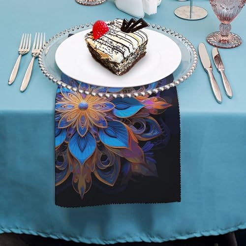 Servilletas de Tela Mandala Rectangulares 18.7" x 18.7" miniatura 4