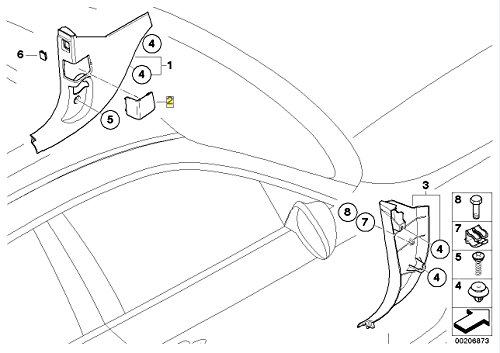 Tapa enchufe OBD BMW E88 E81 E82 E87 flap protector original 51437144970 3