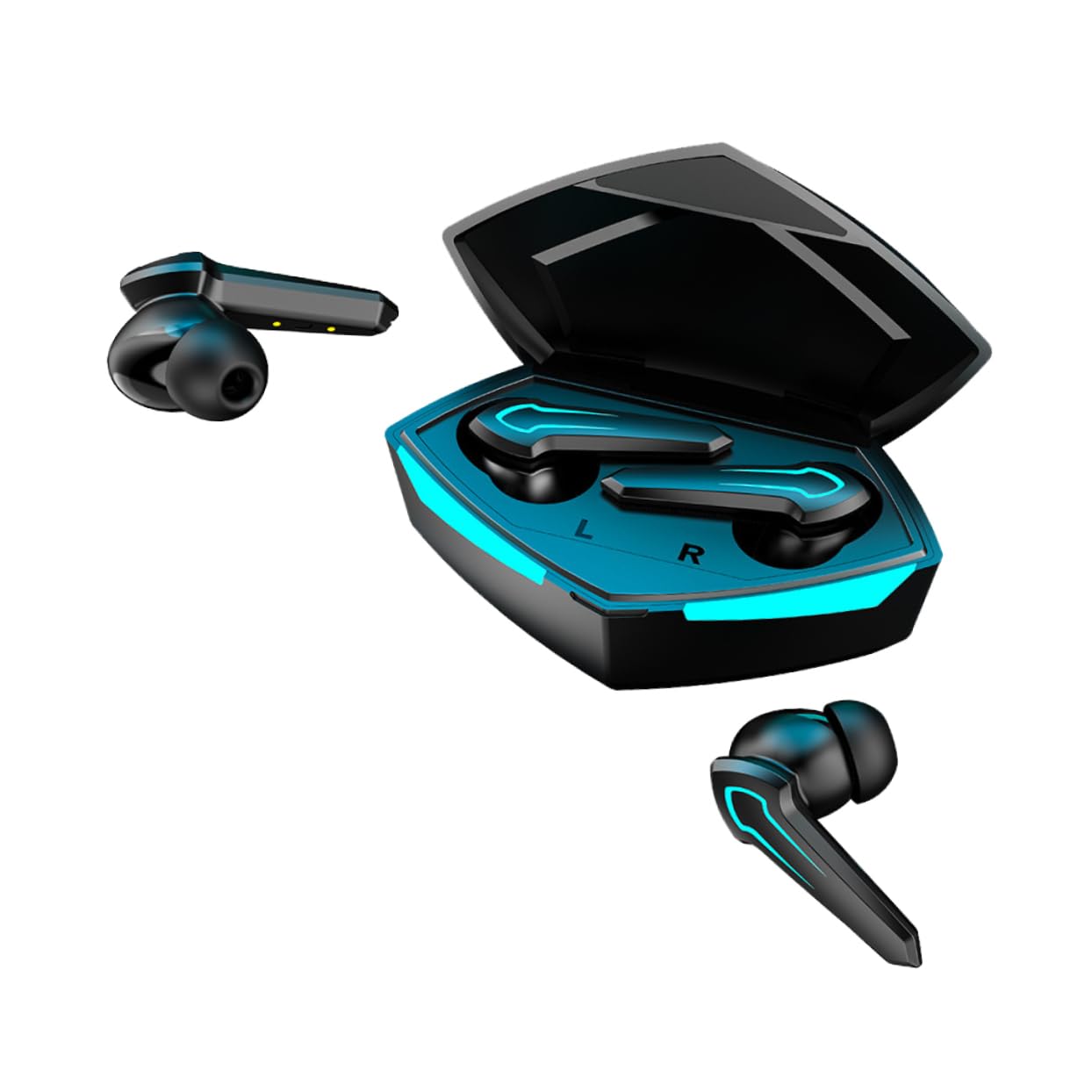 Auricolari Wireless Cuffie Stereo Tappi Per Orecchie Sportivi Auricolari Per Cuffie Wireless Resistenti Portatili Semplici Nero