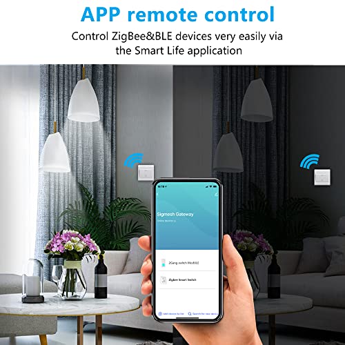 Emylo Zigbee Hub Gateway, 2 In 1 Zigbee 3.0 Bluetooth Tuya Smart Gateway Work With Smart Life And Tuya App, Compatible With Alexa And Google Assistant, Only Support Tuya Smart Devices #TOP1