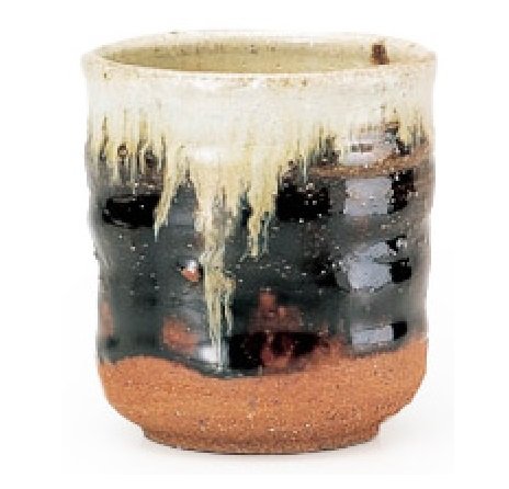 Amazon | 唐津焼 つつえ窯 朝鮮唐津 湯呑 サイズ/8.5 x 9cm(270ml