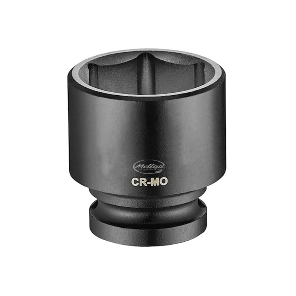 19MM 1/2 Inch Drive DIN 6 Point Metric Short Reach Stubby Chrome Moly Impact Socket, Mfr: 920719-C-A