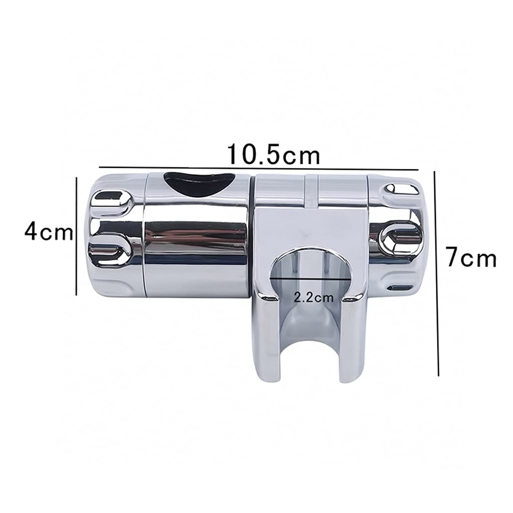 Soporte De Ducha Cromado ABS Ajustable 22-25 MM Soporte De Ducha De Baño Barra Deslizante Accesorios De Grifo De Baño Ducha(22mm)