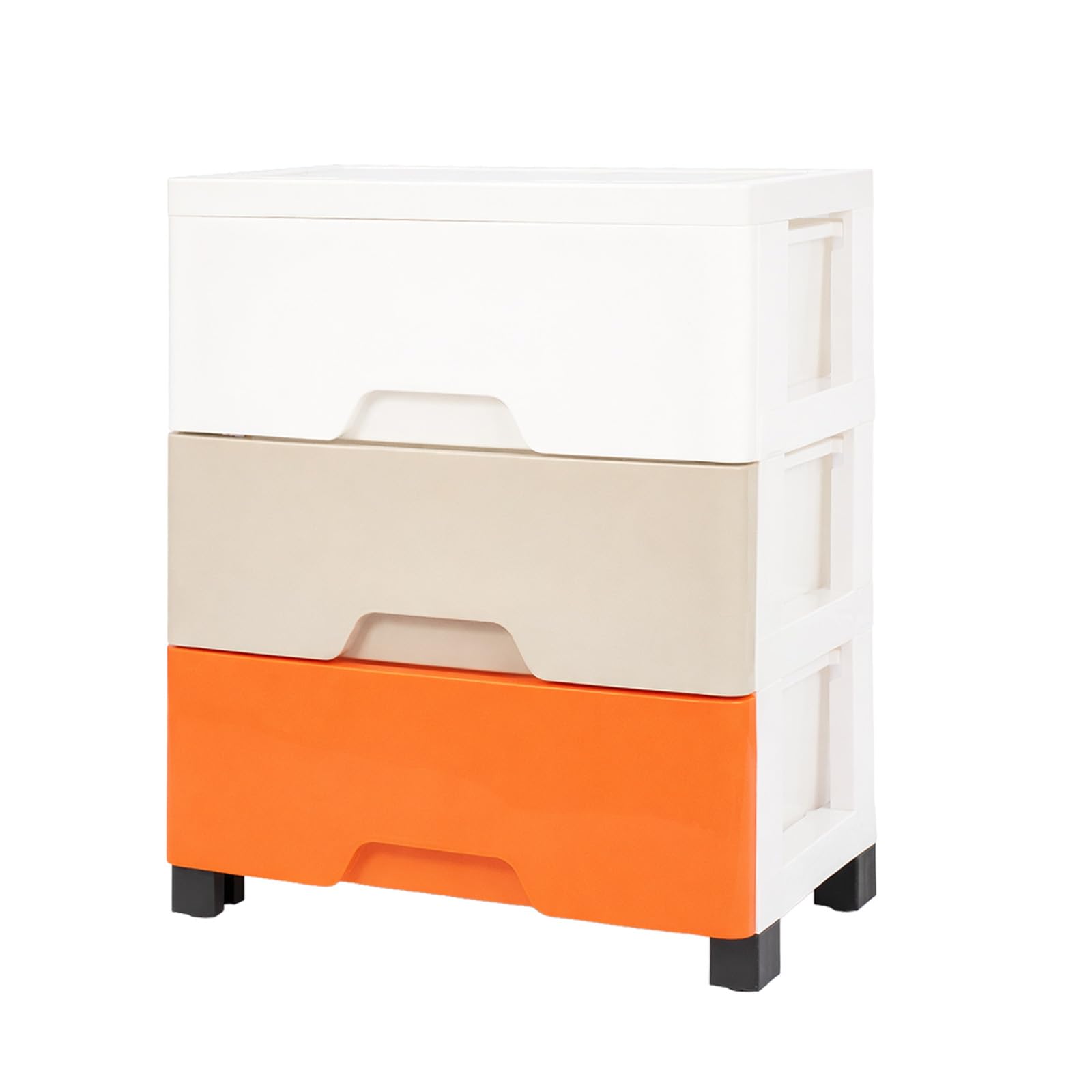 Minifactory 3/4/5-Layer Plastic Storage Cabinet, Multi-Layer Drawer Organizer & Rectangular Storage Box for Home, Office, Bedroom, Bathroom, Kitchen Organization (Morrandi Colour 3 layers)