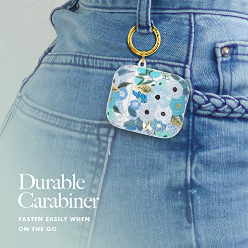Rifle Paper Co. Protective Airpod Series 1 And 2 Case Cover, Soft Silicone Cover With Gold Keychain Ring For Men And Women, Front Led Visible – Garden Party Blue #TOP4