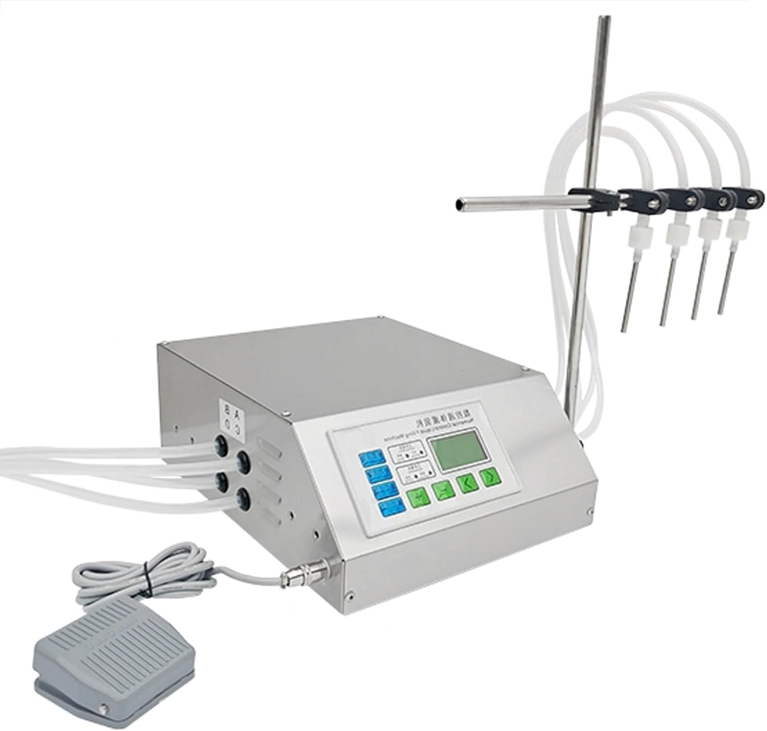 Riempitrice automatica di liquidi, dispenser quantitativo per latte, acqua, vino, bevande, salsa di soia - Riempitrice elettrica per bottiglie con design flip-top