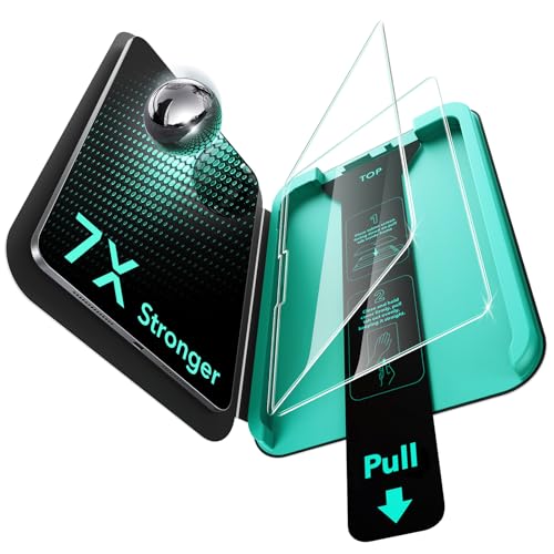 ESR 2 Pack Armorite Screen Protector for iPad Pro 13 Inch (M5/M4) 2025/2024, Military Grade Protection, 9H Hardness Tempered Glass Film with UltraFit Tray, HD Clarity, Dust and Bubble Free