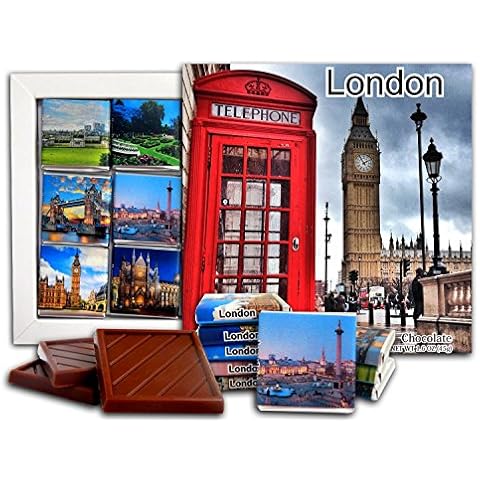 LONDON Capital of England, Chocolate Gift Set, 5x5 inches, 1 box (Big Ben Prime) Cover