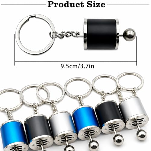 Image of Gearbox Keychain, Six Speed Manual Transmission Stick Shift Keyring, Auto Part Creative Fidget Toy, Car Shifter Gear Keyfob Automotive Key Chain Ring, Decoration Accessories (Multicolor)