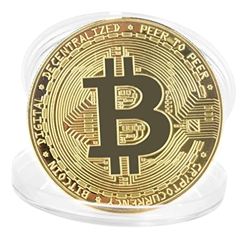 Moeda Bitcoin peça de colecionador