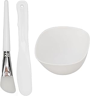 Conjunto de 3 peças de ferramentas de máscara faça você mesmo, tigela de máscara de silicone, conjunto de espátula, conjunto de ferramentas de mistura de máscaras, conjunto de tigelas de mistura de máscaras