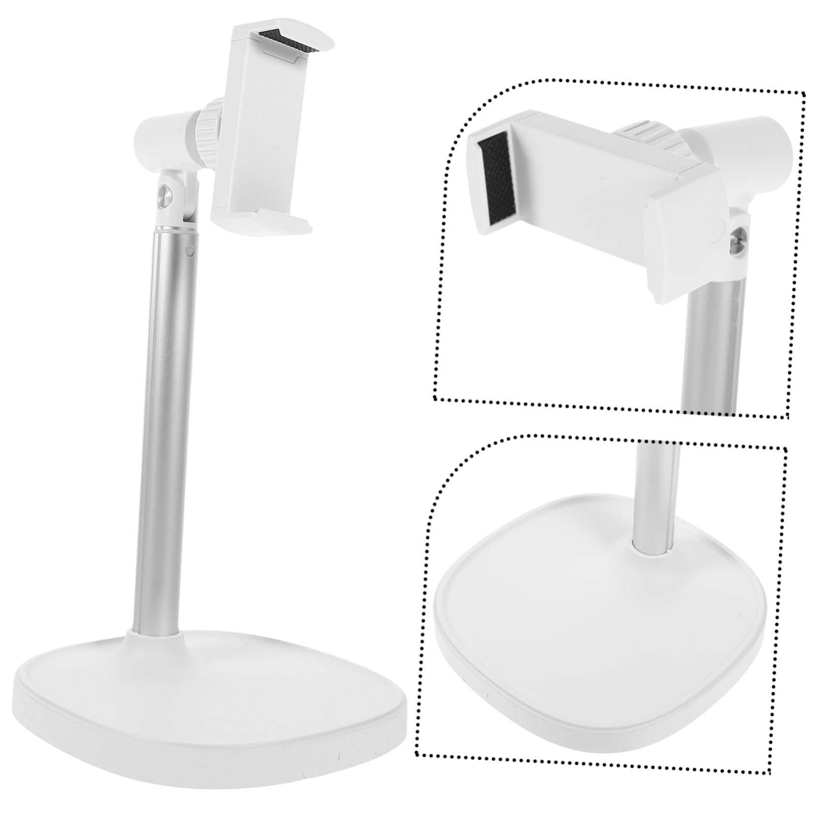 jojofuny Supporto Telefonico Regolabile Per Scrivania Supporto Da Tavolo Per Smartphone e Tablet Design Stabile e Pratico Per Ufficio e Casa