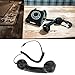 Retro Phone Handset, 3.5mm Cell Phone Receiver, Radiation Proof, HandheldCell Phone Telephone Handset for Mobile Phones Computers (Black)