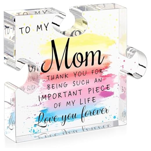 Personalized Acrylic Puzzle Plaque for Mom