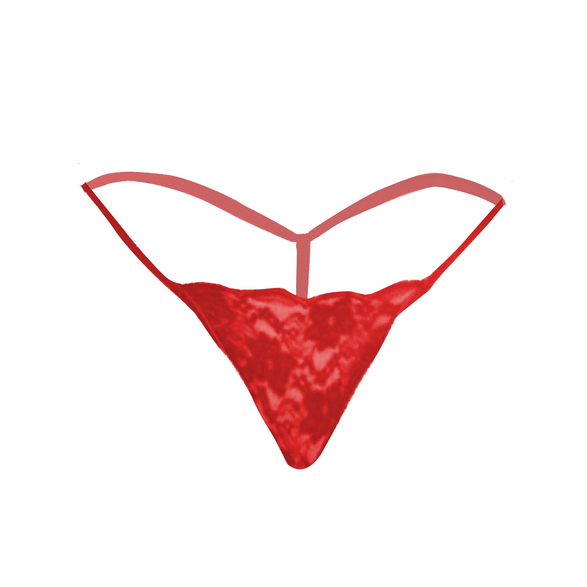 Women's Polyester & Spandex G-Strings (RIOE-PN-GS11_Red_Free Size)-image-25
