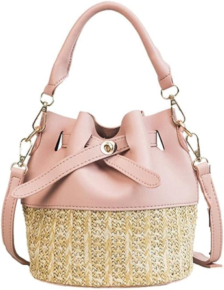 Straw Bags Popular Summer Female Casual Handbag Knit Ladies Crossbody Travel Panelled Shoulder