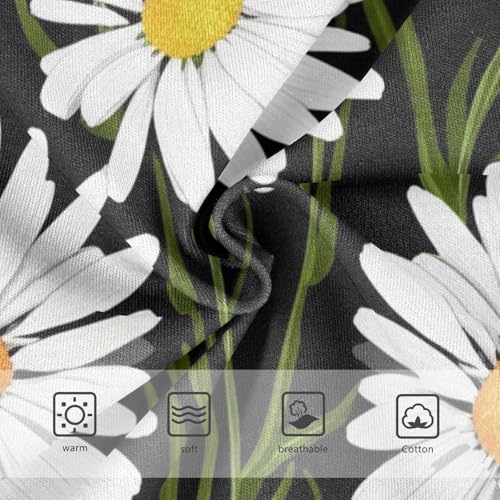 White Daisies Black Toddler Underwear Custom 2t Cotton Little Girl Panties Animals Briefs Girls Undies3