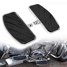 Fitment: Fits for Honda VF250 VF750 /Yamaha XVS 400/650 XV125/250/400 /535. （Please be sure to check the model before purchasing） Material: Made of high-quality CNC billet aluminum and rubber, comfortable, sturdy, durable steel to use in a long time....