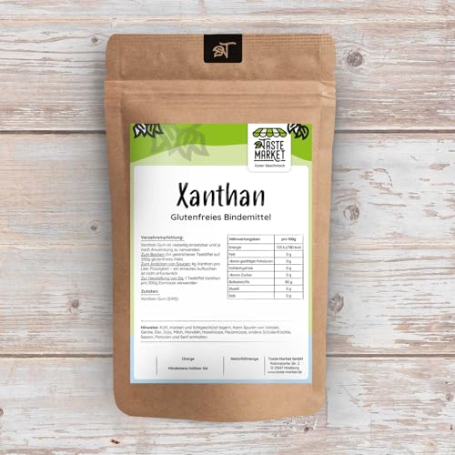 Xanthan Gum 100 g Glutenfrei natürliches Bindemittel Vegan für Herstellung von Speiseis, Kuchen, Saucen Xanthangummi von Taste Market