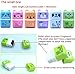 12 PCS Cute Pencil Erasers,Animal Pencil Eraser Shaving Roller Case for Easy Pick Up and Removal,Animal Themed Fun Party Favor and School Supplies for Kids,Christmas stocking filled gift
