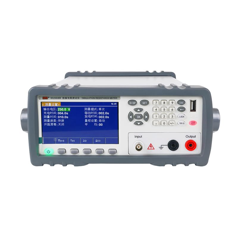 RK2683BN Insulation Resistance Tester Resistance Range 10kΩ-5TΩ Voltage 500V Standard USB RS232 Communication Interface