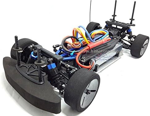 Himoto NASCADA PRO RC Car chassis with electronics visible