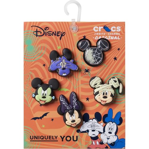 Image of Crocs Jibbitz Mickey & Friends Disney Shoe Charm Packs, Mickey Halloween, 5-Pack