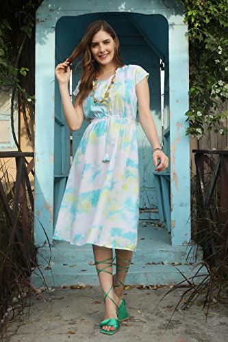 Image of Leriya Fashion Women's Fit and Flare Knee Length Dresses ||Western Dress