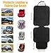 Afcabakila car seat Protector for Child car seat, 2 Pcs Cars Seats Protector for Leather Seats, Mesh Pockets Non-Slip Durable 600D Fabric Waterproof Padding for Baby and Pet - No Imprint