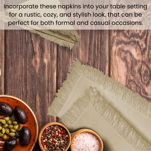 Cotton Clinic Tovaglioli di Stoffa con Frange