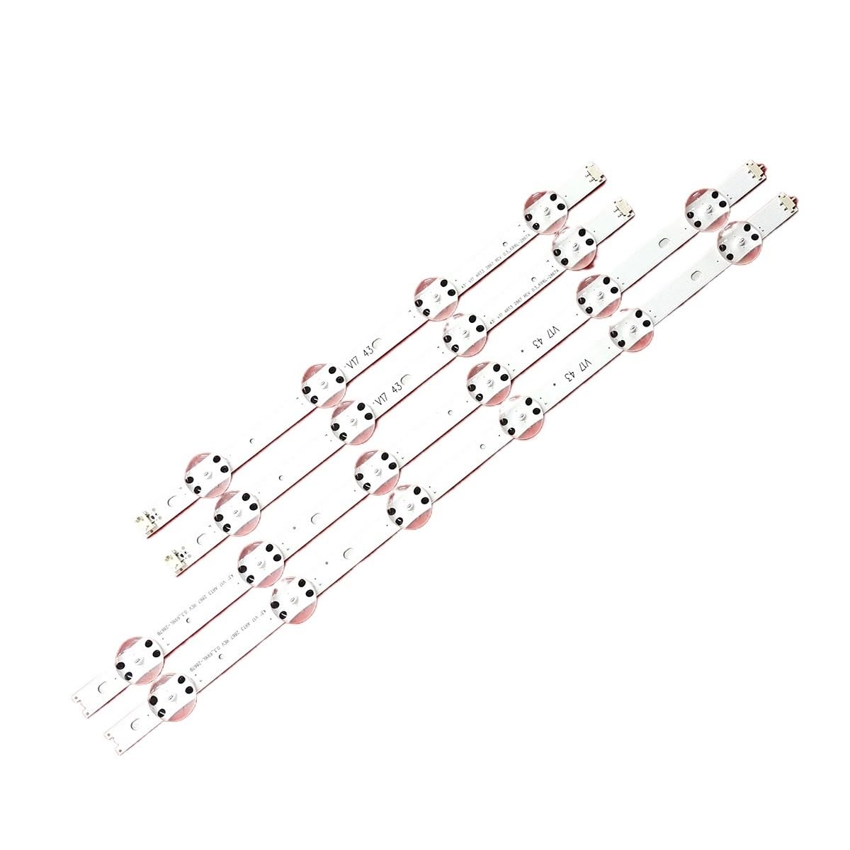 LOCLPCKGYA 2set LED Backlight Strip 10 Lamp For 43" V17 Art3 2867 TV 43LJ614V 43LV340C 43UJ670V 43lj622v 43uj6525 43uj6565 43uj6560