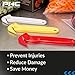 Pacific Handy Cutter Disposable Film Cutter | NSF Certified Food Safe Safety Box Cutter & Bladeless Tape Splitter | Perfect for Cryovac, Plastic Bags, & Shrink Wrap | Red