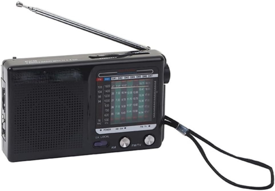 AM/FM/SW Portable Retro Radio Operated for Indoor, Outdoor & Emergency Use with Speaker & Headphone Jack