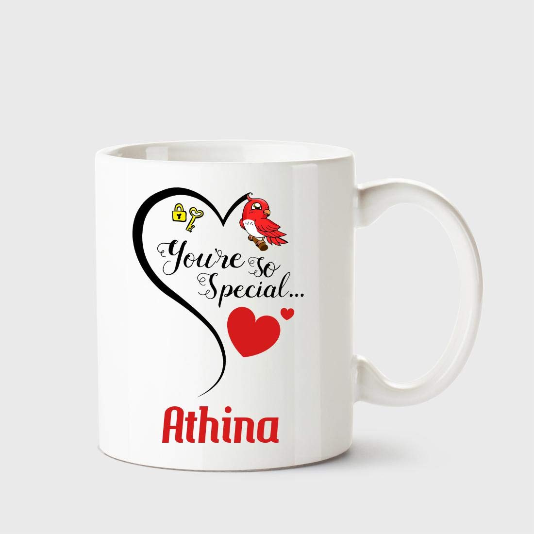 Chanakya You're so Special Athina White Coffee Name Ceramic Mug