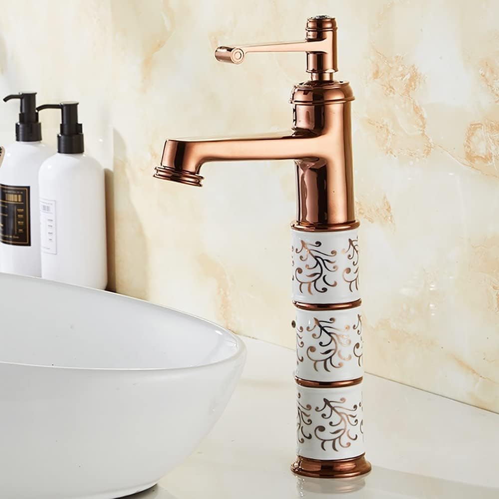 B Backline Basin Mixer Tap Hot & Cold | Tap for Wash Basin | Wash Basin Mixer Faucet | Pillar tap for Basin | Tap for Bathroom & Livingroom (Rosegold) (B0DFLVRFSP) Amazon Price History, Amazon Price Tracker