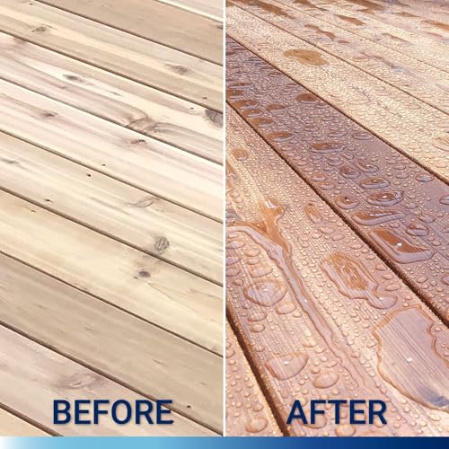 Image of Seal-Once Marine Waterproof Wood Sealer and Stain, Natural, 1 Gallon