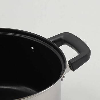Amazon｜ベストコ 両手鍋 ガラス 蓋付き 22cm ステンレス 3層底