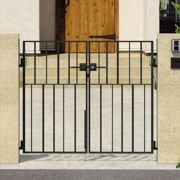 Amazon | 三協アルミ キャスタイル3型 アルミ鋳物門扉 0814 両開き