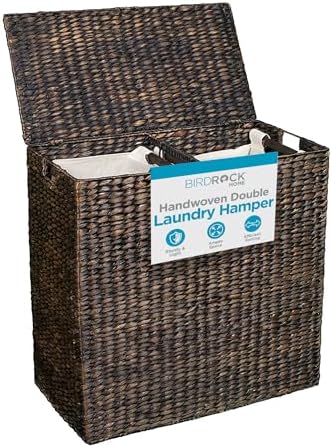 Amazon.com: The Basket Lady Round Kubu Wicker Laundry Hamper, Extra ...