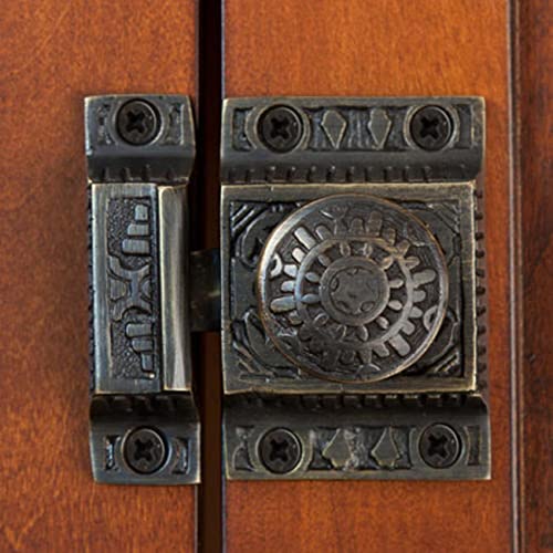 Antique Brass Windsor Design Cabinet Latch Set