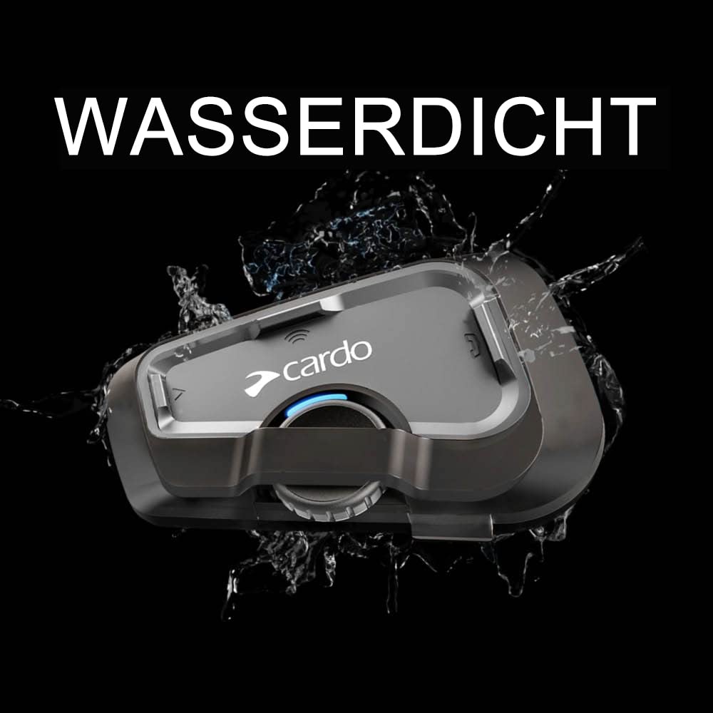 Cardo, Motorrad-Gegensprechanlagen-Kit Bluetooth Freecom 4X Solo, Einzelpackung, Black