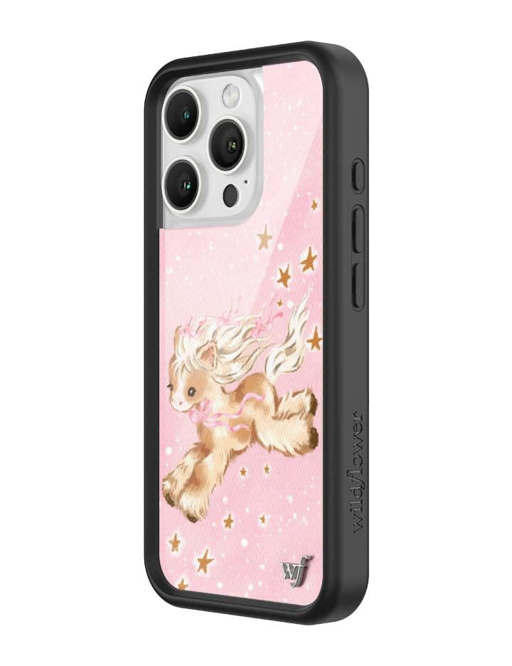 Image of Wildflower Cases - iPhone 16 Pro Compatible - Pony Dreams | Impact-Certified 6.5 ft Drop Protection Case, Raised Protective Bumper, Cute Aesthetic Design, Women-Owned Small Business