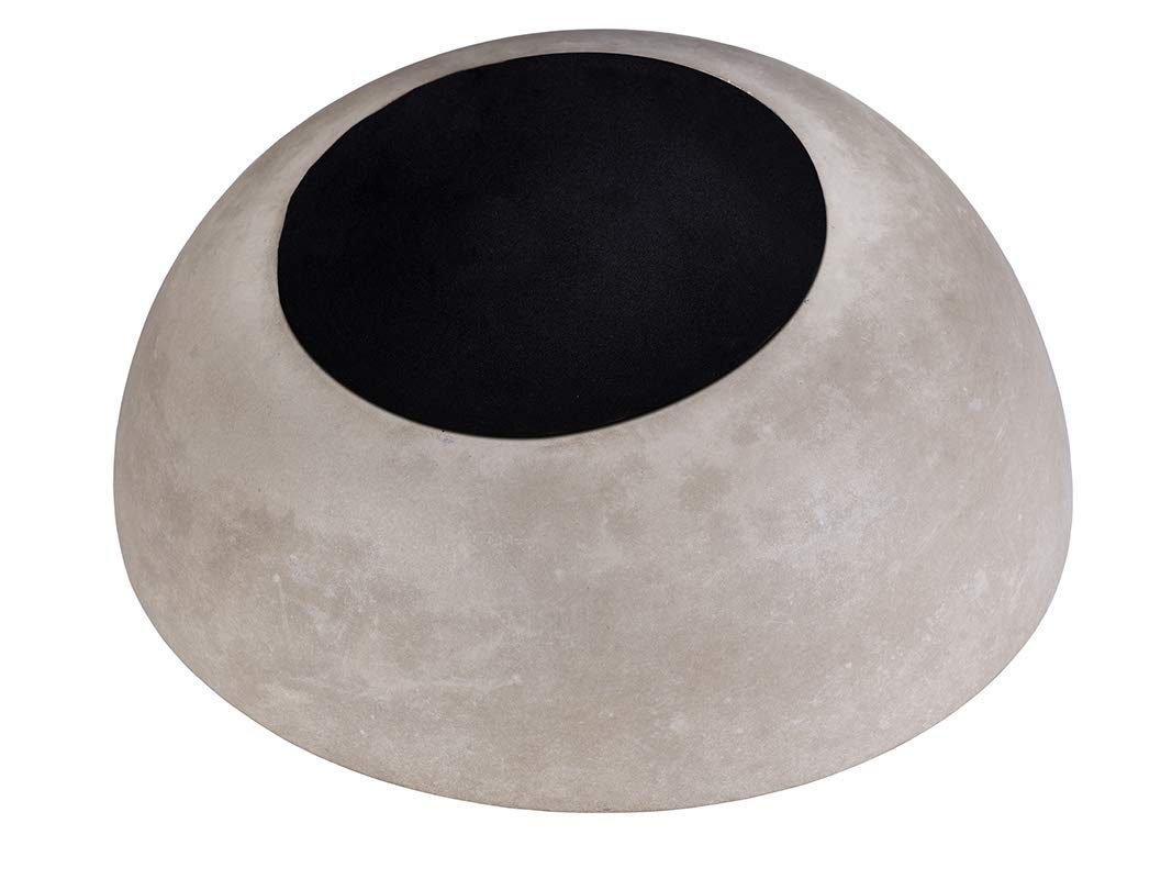 APS Ciotola "Element" – Calotta di alta qualità in cemento con fondo delicato sui mobili – Impilabile e con dimensioni Ø 29,5 x H 8,5 cm/14,5 cm per 2,5 litri, rotonda e smussata
