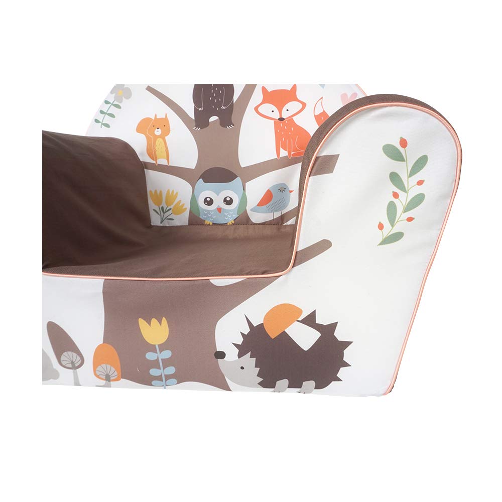 KNORRTOYS.COM- Sillón, Estampado Animal, Color Blanco marrón (68348)